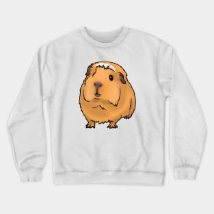 Saffron Gold with White Crested Guinea Pig Crewneck Sweatshirt